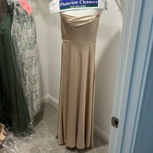 Game and Partners Cowl Neck Satin Maxi